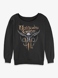 Dungeons & Dragons Logo Womens Slouchy Sweatshirt