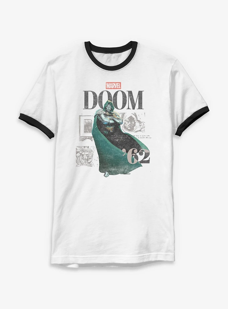 Marvel Doctor Doom Maximalist Ringer T-Shirt
