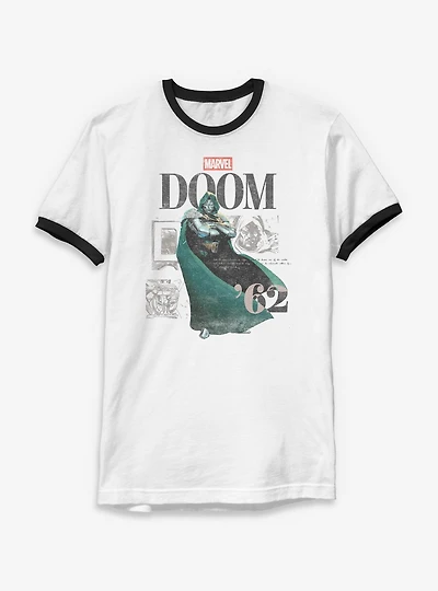 Marvel Doctor Doom Maximalist Ringer T-Shirt