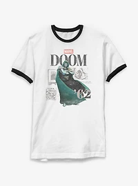 Marvel Doctor Doom Maximalist Ringer T-Shirt