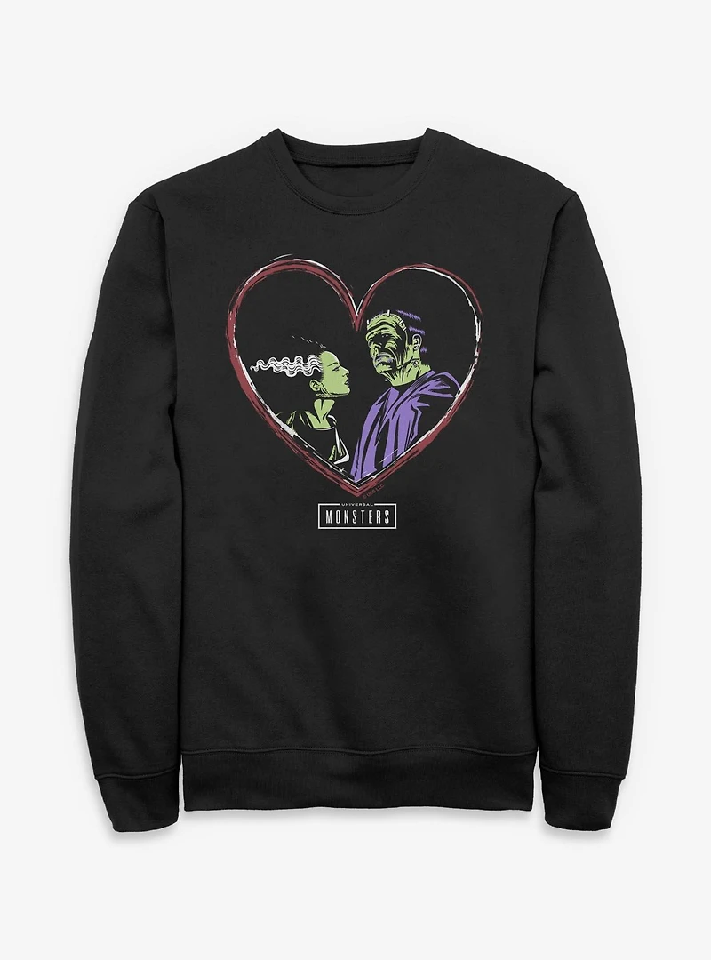 Universal Monsters Frankenstein & Bride Of Love Sweatshirt