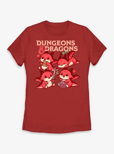 Dungeons & Dragons Dragon Cutes Womens T-Shirt