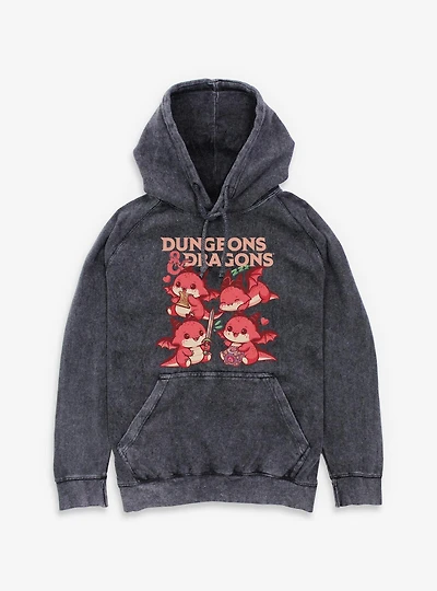 Dungeons & Dragons Dragon Cutes Mineral Wash Hoodie