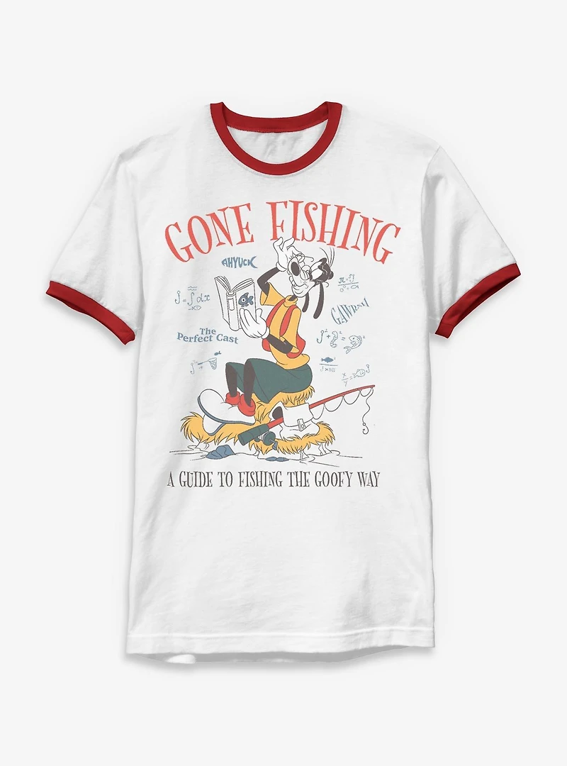 Disney Goofy Gone Fishing Ringer T-Shirt