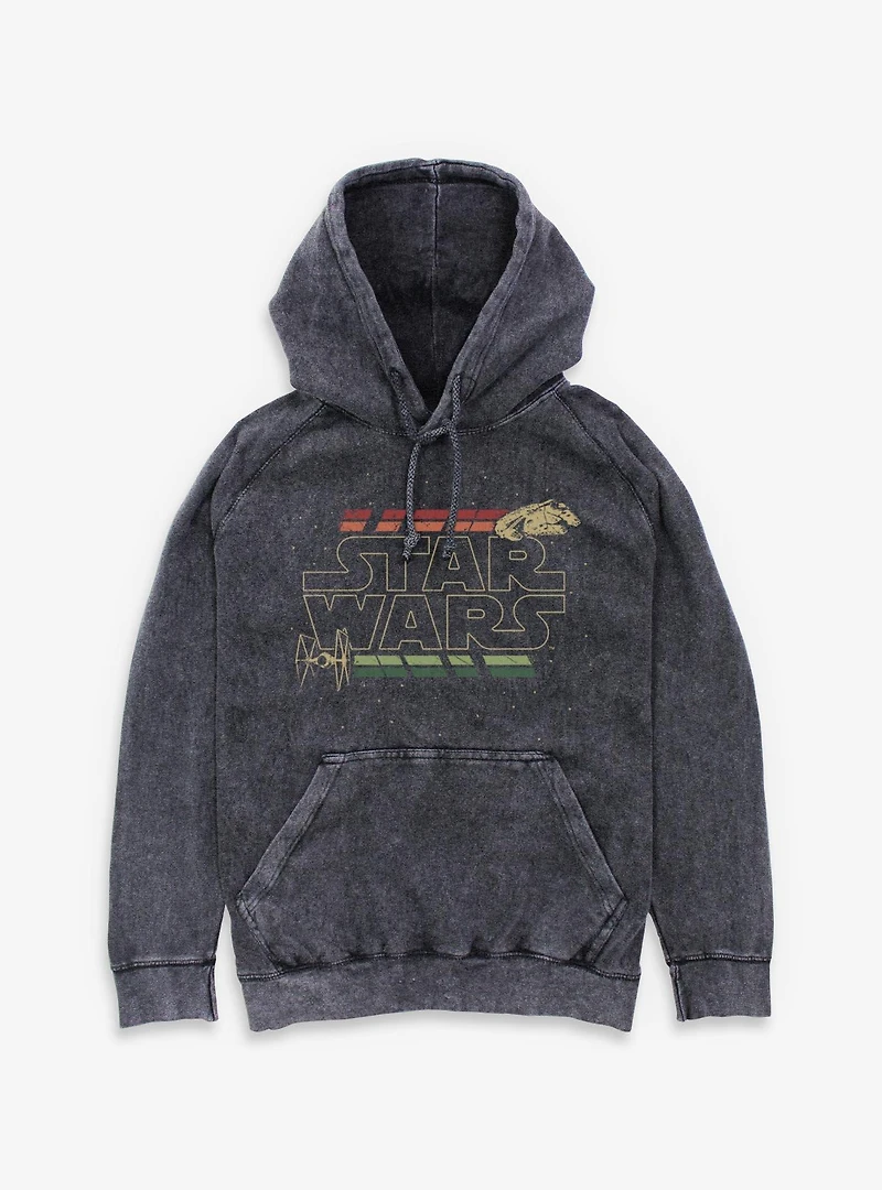 Disney Star Wars Retro Mineral Wash Hoodie
