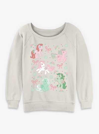 My Little Pony Cute Christmas Womens Slouchy Sweatshirt