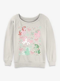 My Little Pony Cute Christmas Womens Slouchy Sweatshirt