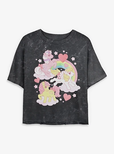My Little Pony Luv Mineral Wash Womens Crop T-Shirt