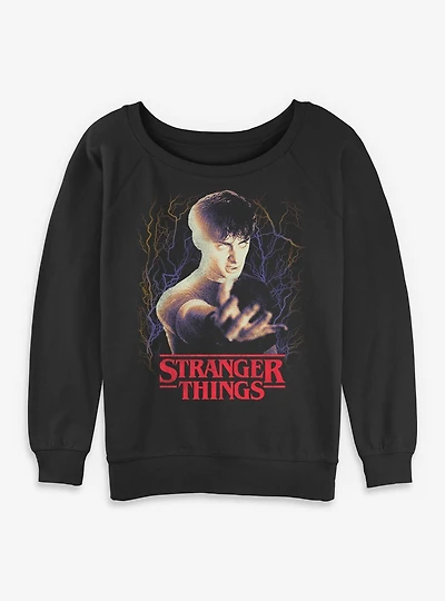 Stranger Things Will Epic Powers Womens Slouchy Sweatshirt