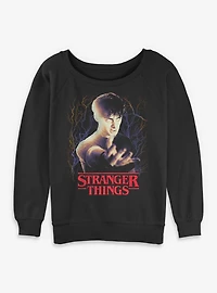 Stranger Things Will Epic Powers Womens Slouchy Sweatshirt