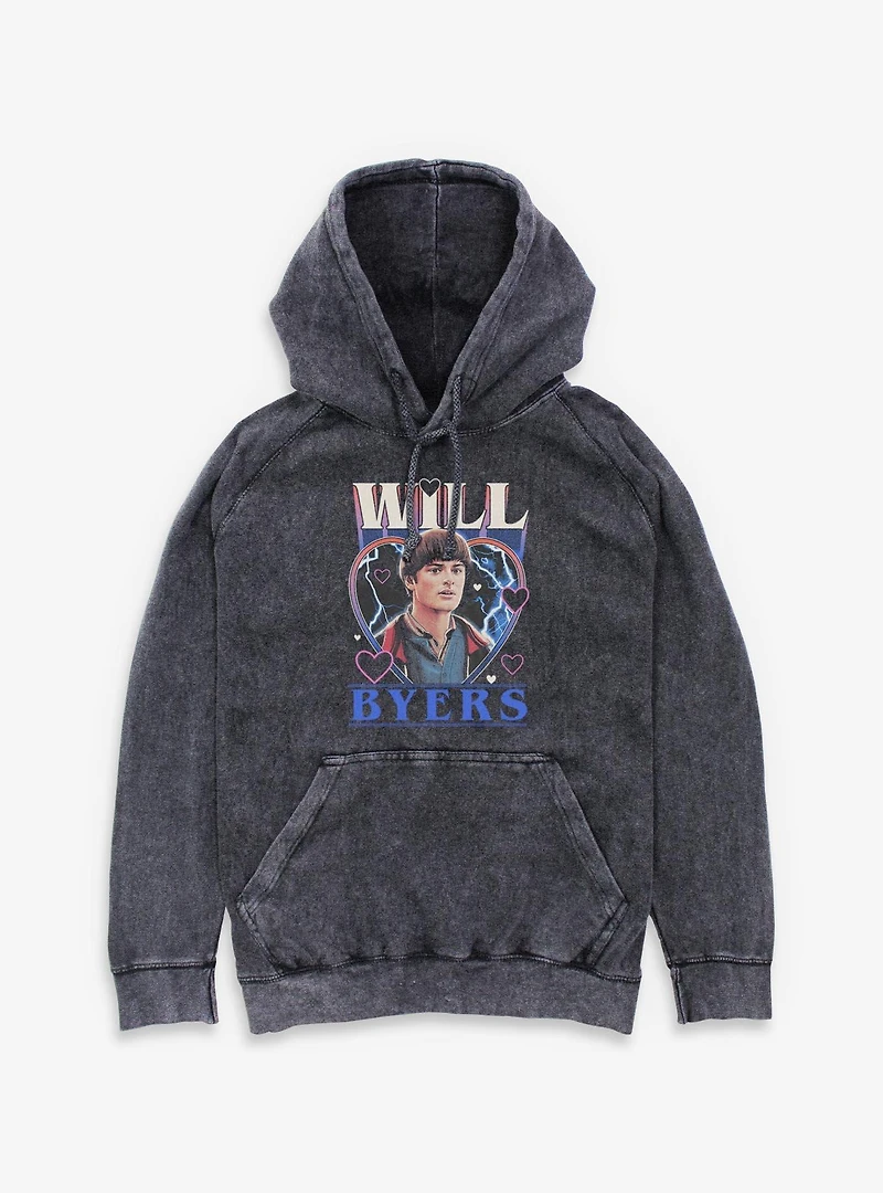 Stranger Things Willy Foreally Mineral Wash Hoodie