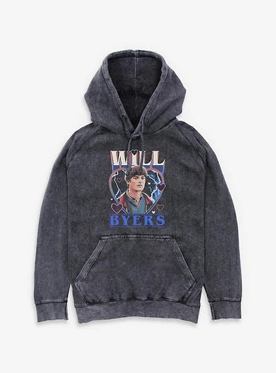 Stranger Things Willy Foreally Mineral Wash Hoodie