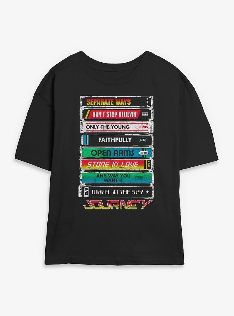 Journey Tape Deck Hits Womens Skimmer Tee