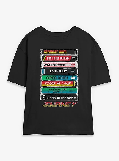 Journey Tape Deck Hits Womens Skimmer Tee