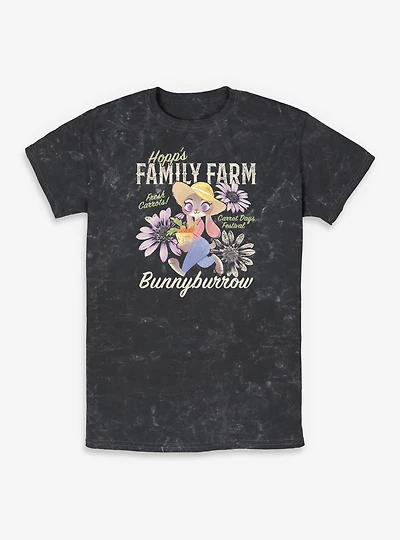 Disney Pixar Zootopia Family Farm Mineral Wash T-Shirt