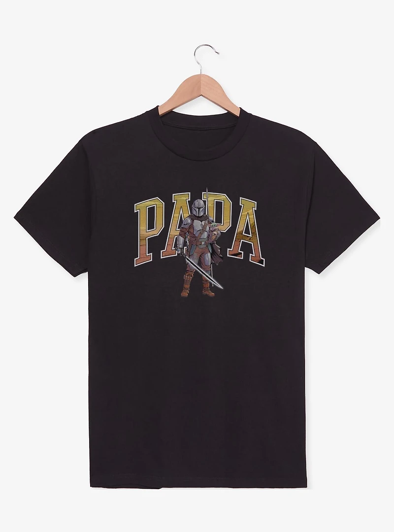 Star Wars The Mandalorian Papa Mando Collegiate T-Shirt