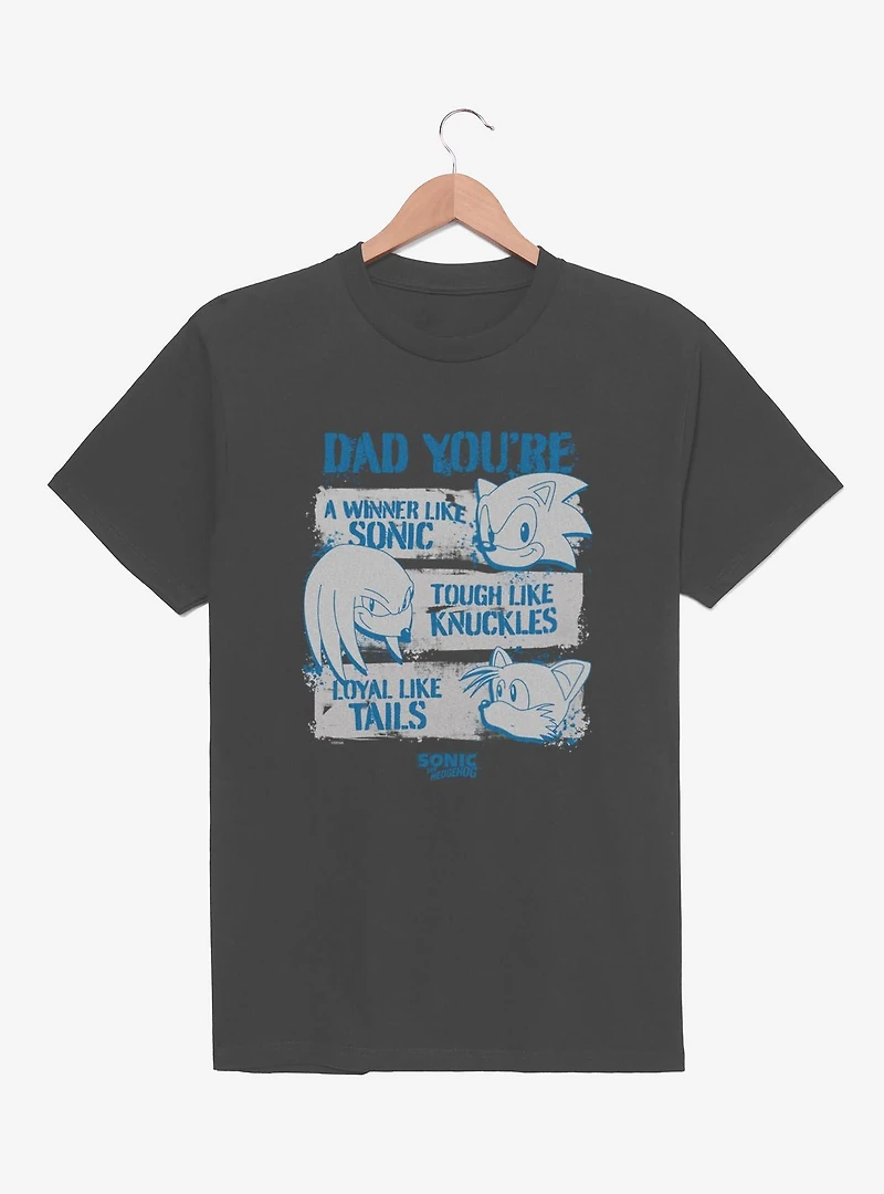 Sonic The Hedgehog Dad Attributes T-Shirt