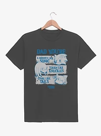 Sonic The Hedgehog Dad Attributes T-Shirt
