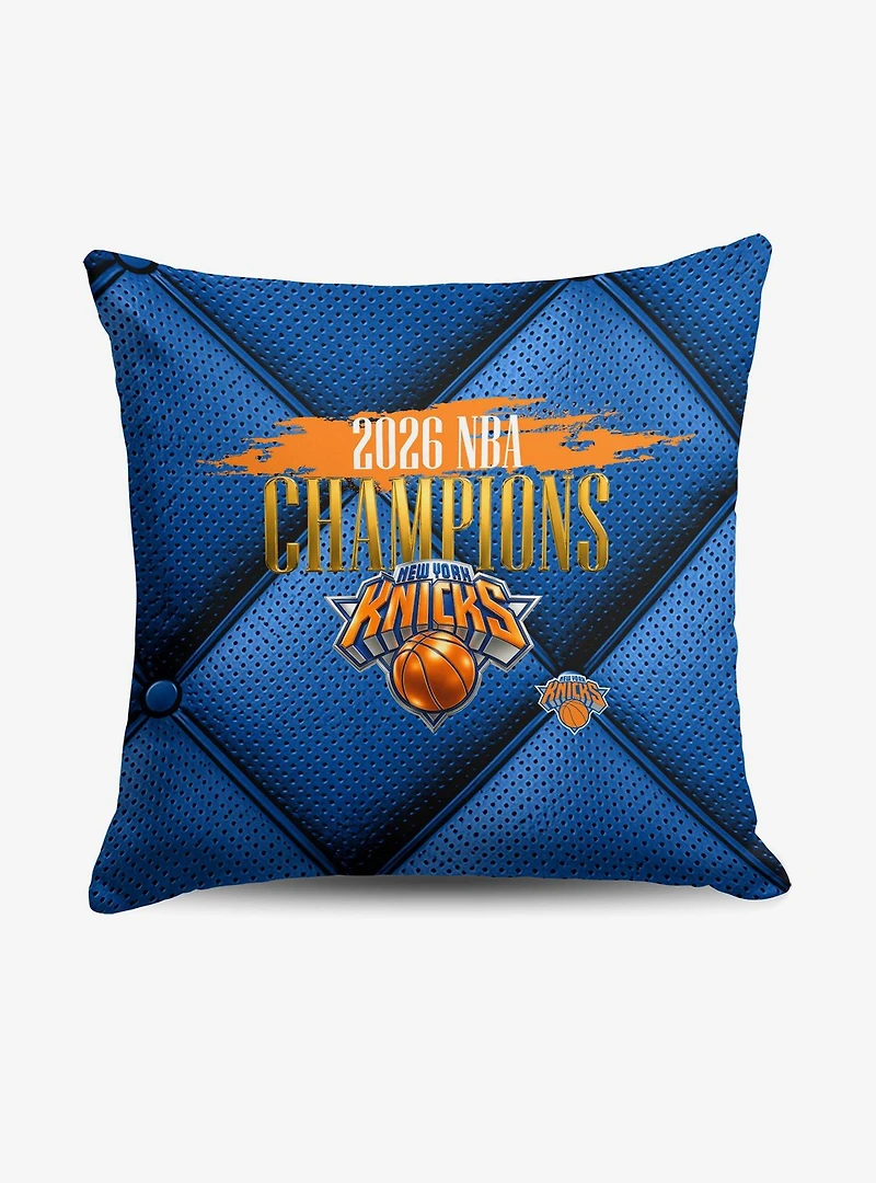 New York Knicks 2026 NBA Champions Imperial Throw Pillow