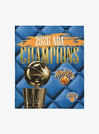 New York Knicks 2026 NBA Champions Noble Silk Touch Throw Blanket