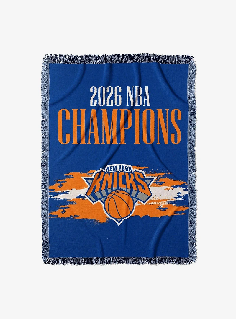 New York Knicks 2026 NBA Champions Opulent Woven Tapestry