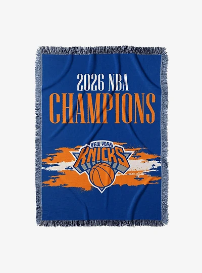 New York Knicks 2026 NBA Champions Opulent Woven Tapestry