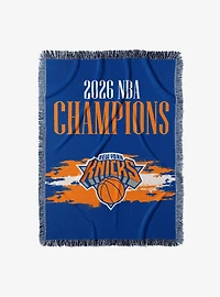 New York Knicks 2026 NBA Champions Opulent Woven Tapestry