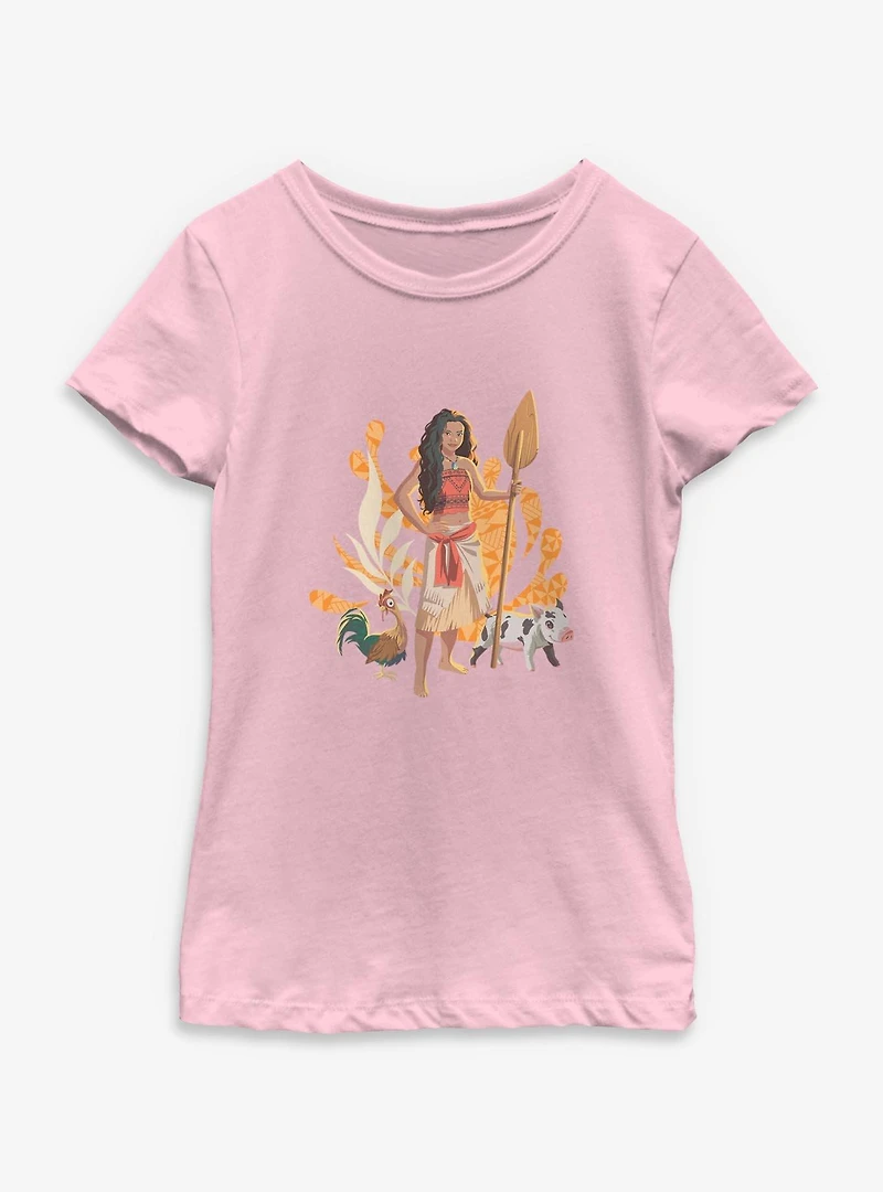 Disney Moana Live Action Pua & Hei Youth Girls T-Shirt