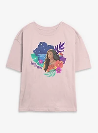 Disney Moana Live Action Follow The Stars Womens Skimmer T-Shirt
