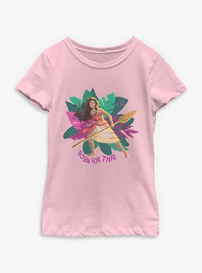 Disney Moana Live Action Born For This Youth Girls T-Shirt