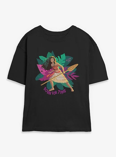 Disney Moana Live Action Born For This Womens Skimmer T-Shirt