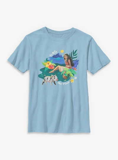 Disney Moana Live Action Go With The Flow Youth T-Shirt