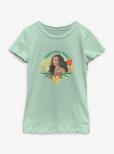 Disney Moana Live Action Motunui Hero Youth Girls T-Shirt