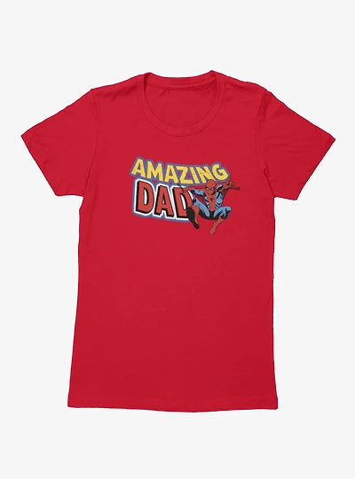 Marvel Comics Retro Amazing Dad Spider-Man Womens T-Shirt