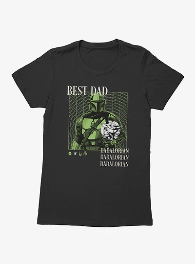 Star Wars The Mandalorian Best Dadalorian Radar Lock On Womens T-Shirt