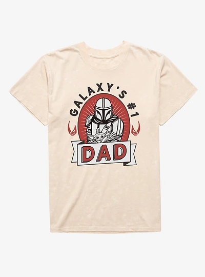 Star Wars The Mandalorian Galaxy's Dad Mineral Wash T-Shirt