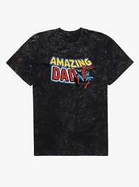 Marvel Comics Retro Amazing Dad Spider-Man Mineral Wash T-Shirt