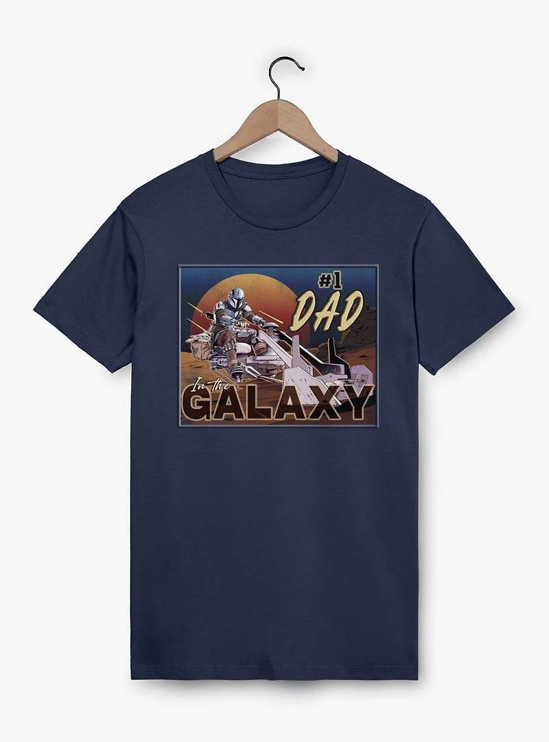 Star Wars The Mandalorian Number 1 Galaxy Dad Speeder T-Shirt