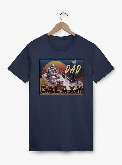 Star Wars The Mandalorian Number 1 Galaxy Dad Speeder T-Shirt