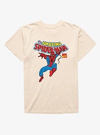 Marvel Spider-Man Cover Swing Mineral Wash T-Shirt
