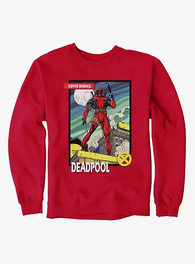 Marvel Deadpool Super Hero Card Sweatshirt