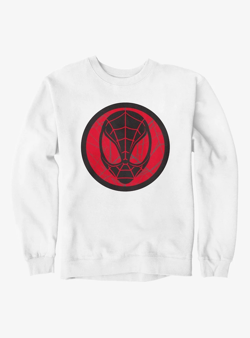 Marvel Spider-Man Black And Red Circle Face Sweatshirt