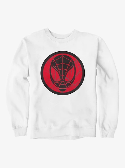 Marvel Spider-Man Black And Red Circle Face Sweatshirt