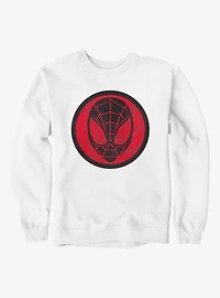 Marvel Spider-Man Black And Red Circle Face Sweatshirt