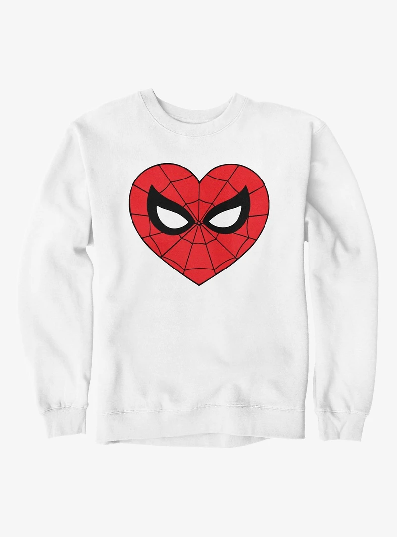 Marvel Spider-Man Heart Face Icon Sweatshirt