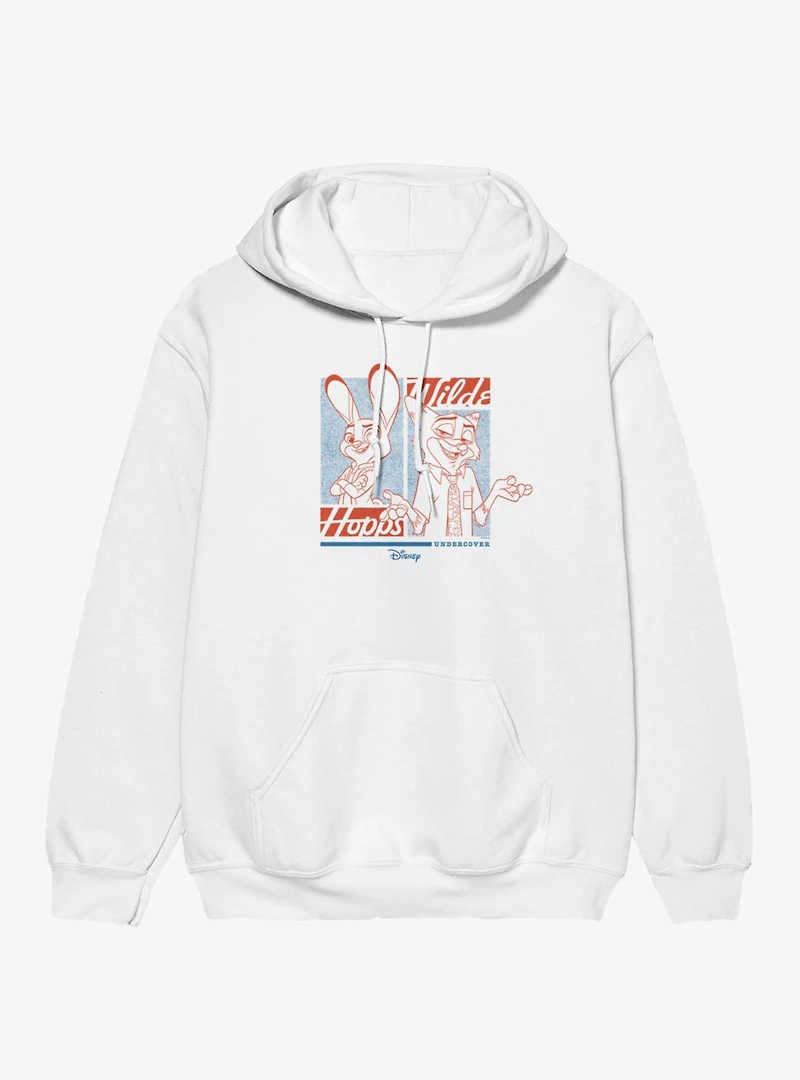 Disney Pixar Zootopia 2 Hopps & Wilde Undercover Print Hoodie