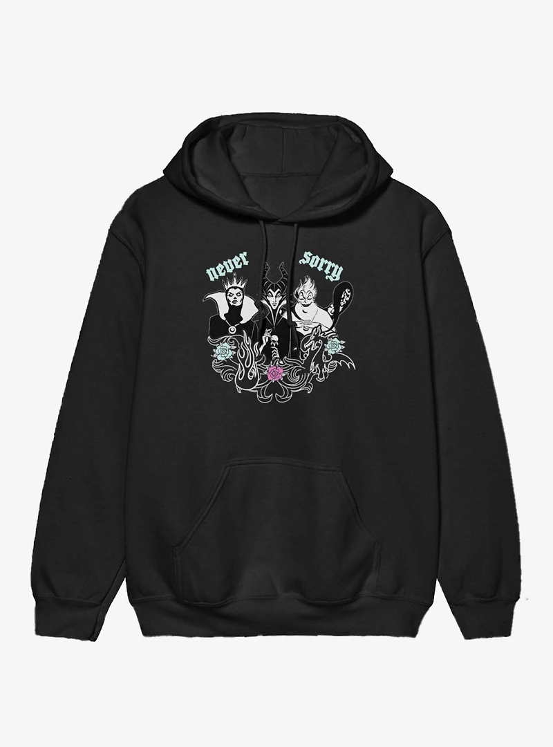 Disney Villains Never Sorry Floral Hoodie