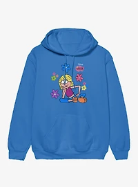 Disney Lizzie McGuire Cartoon Thinking Flowers Hoodie