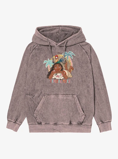 Disney Moana Explore More Pua Hei Vintage Mineral Washed Hoodie