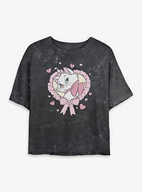 Disney The Aristocats Sassy Kitty Mineral Wash Womens Crop T-Shirt